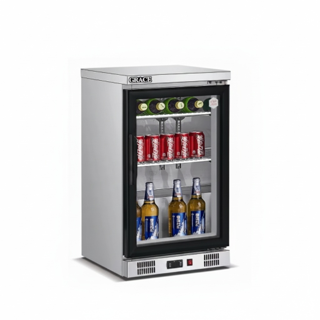 Wine And Beer Undercounter Fridge - Frigobar Embutido, Aço Inoxidável 304, 520x500x840mm,