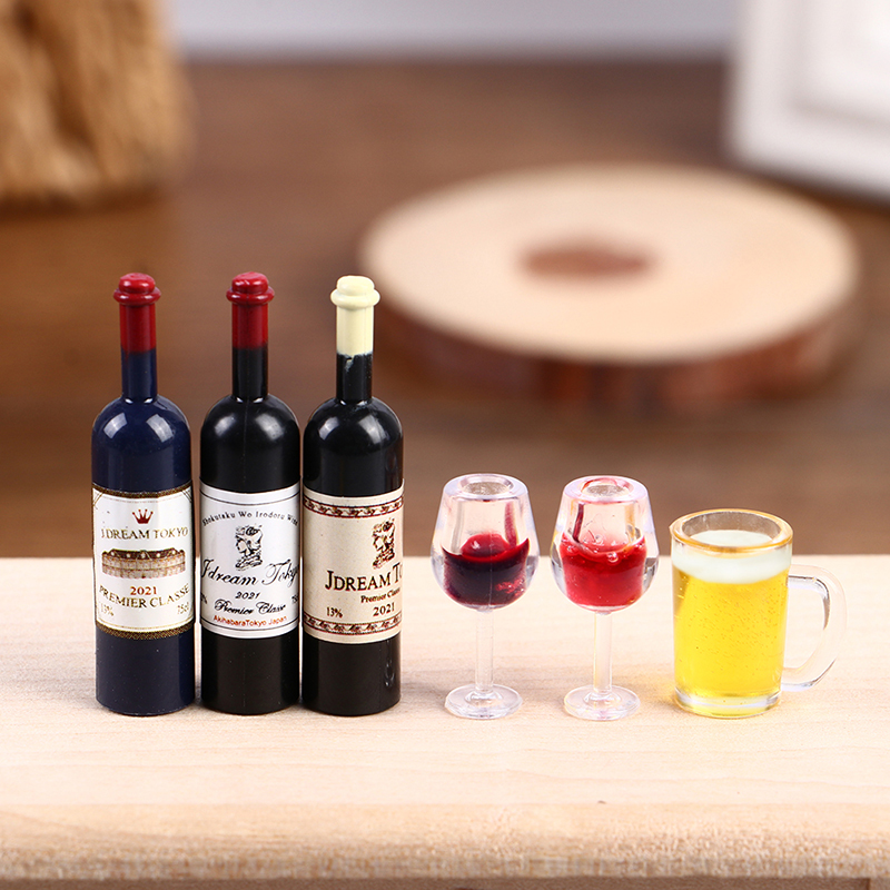 Wine Beer Europe - 5 Peças de Miniaturas de Garrafa