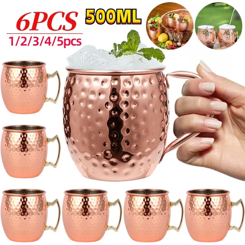 Wine Beer Champagne - Conjunto de 1-6 Canecas de Coquetel
