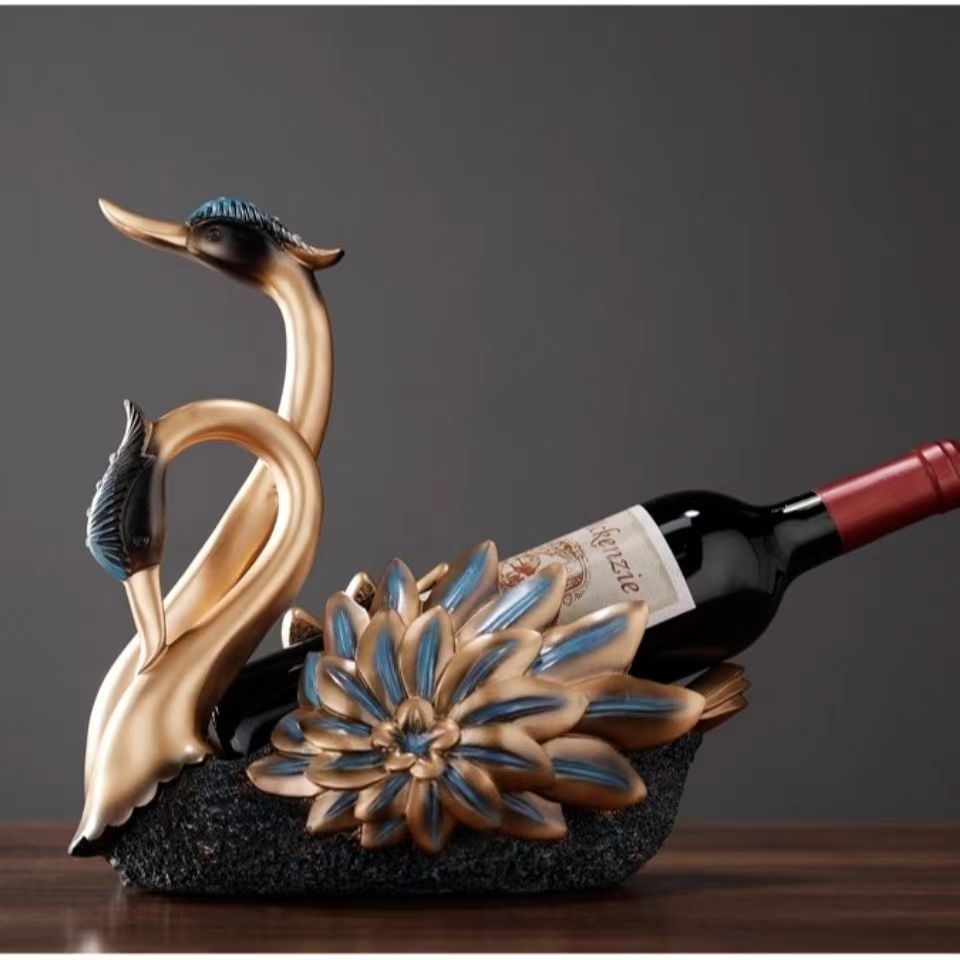 Wine Beer Europe - Cisne rack de vinho tinto luz
