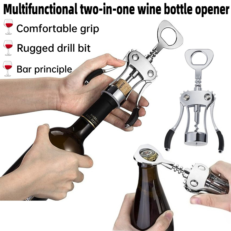 Wine Beer Champagne - Abridor de vinho manual 2 em