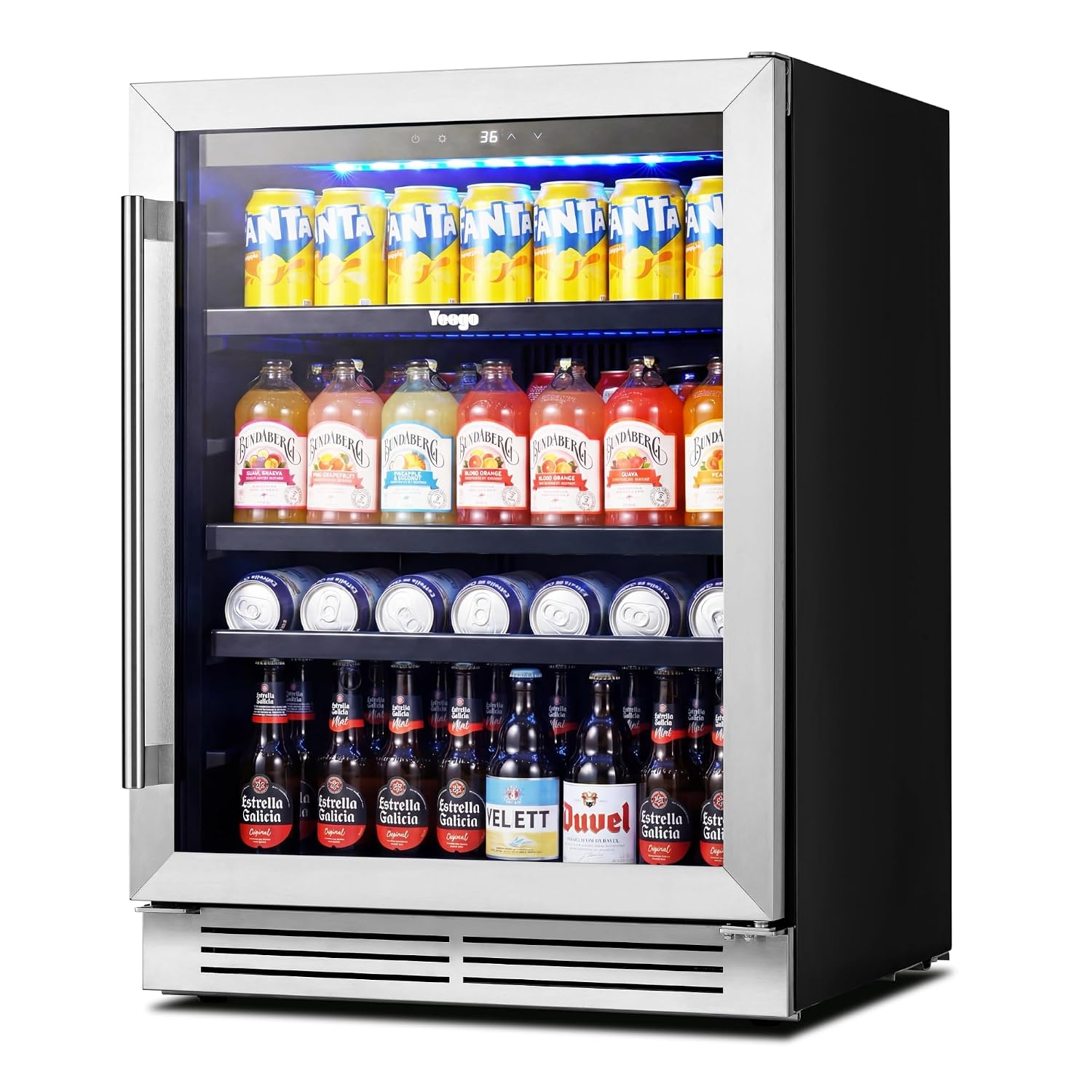 Wine And Beer Undercounter Fridge - Refrigerador de Bebidas de 24 Polegadas