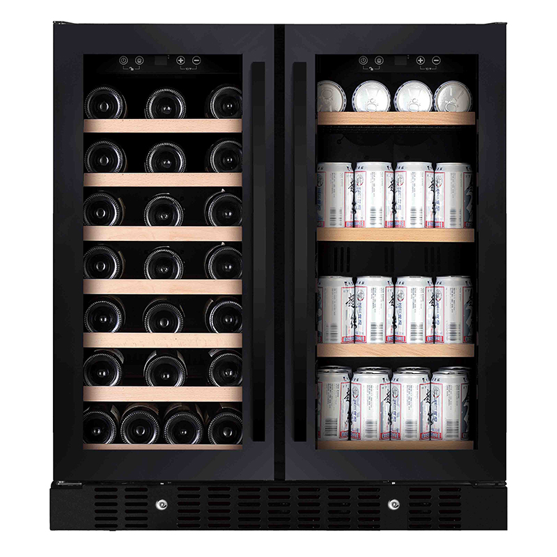 Wine And Beer Undercounter Fridge - 176l porta de vidro bebida geladeira