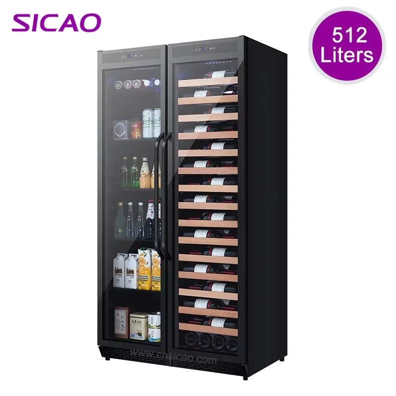 Wine And Beer Undercounter Fridge - Frigobar Embutido com Duas Portas, Refrigerador