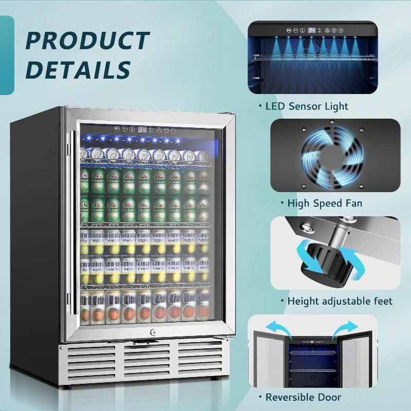 Refrigerador de bebidas 24 Pol - Wine And Beer Undercounter Fridge avaliação e preço
