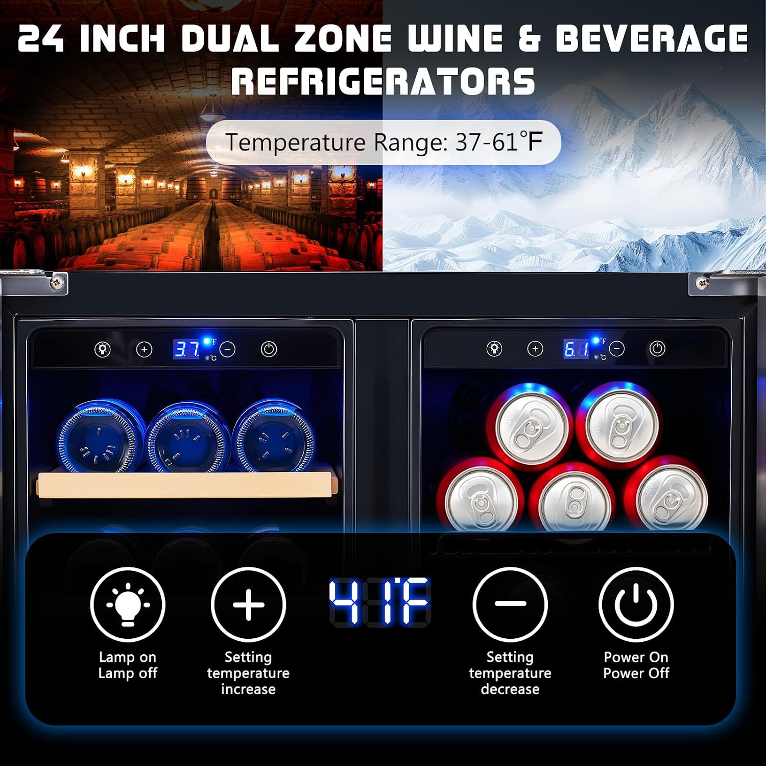 Refrigerador de Bebidas, Gelad - Wine And Beer Undercounter Fridge avaliação e preço