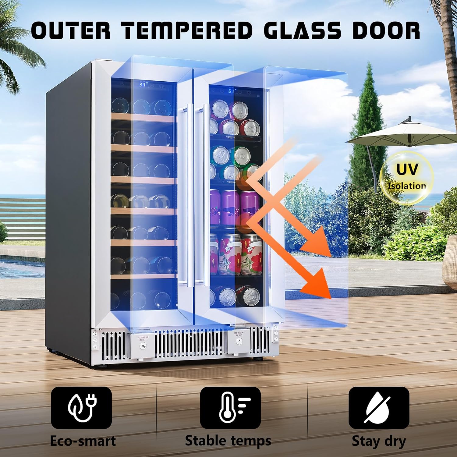 Refrigerador de Bebidas, Gelad - Wine And Beer Undercounter Fridge avaliação e preço