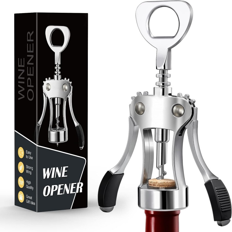 Abridor de vinho manual 2 em 1 - Wine Beer Champagne avaliação e preço