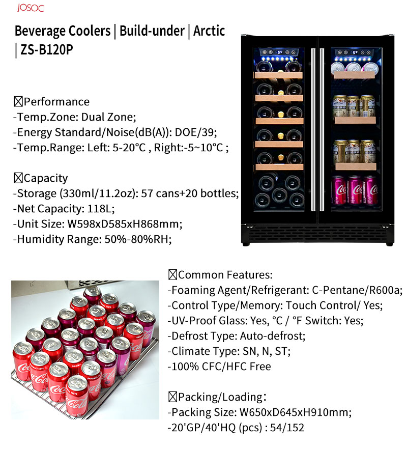 Refrigerador de Vinho e Cervej - Wine And Beer Undercounter Fridge avaliação e preço