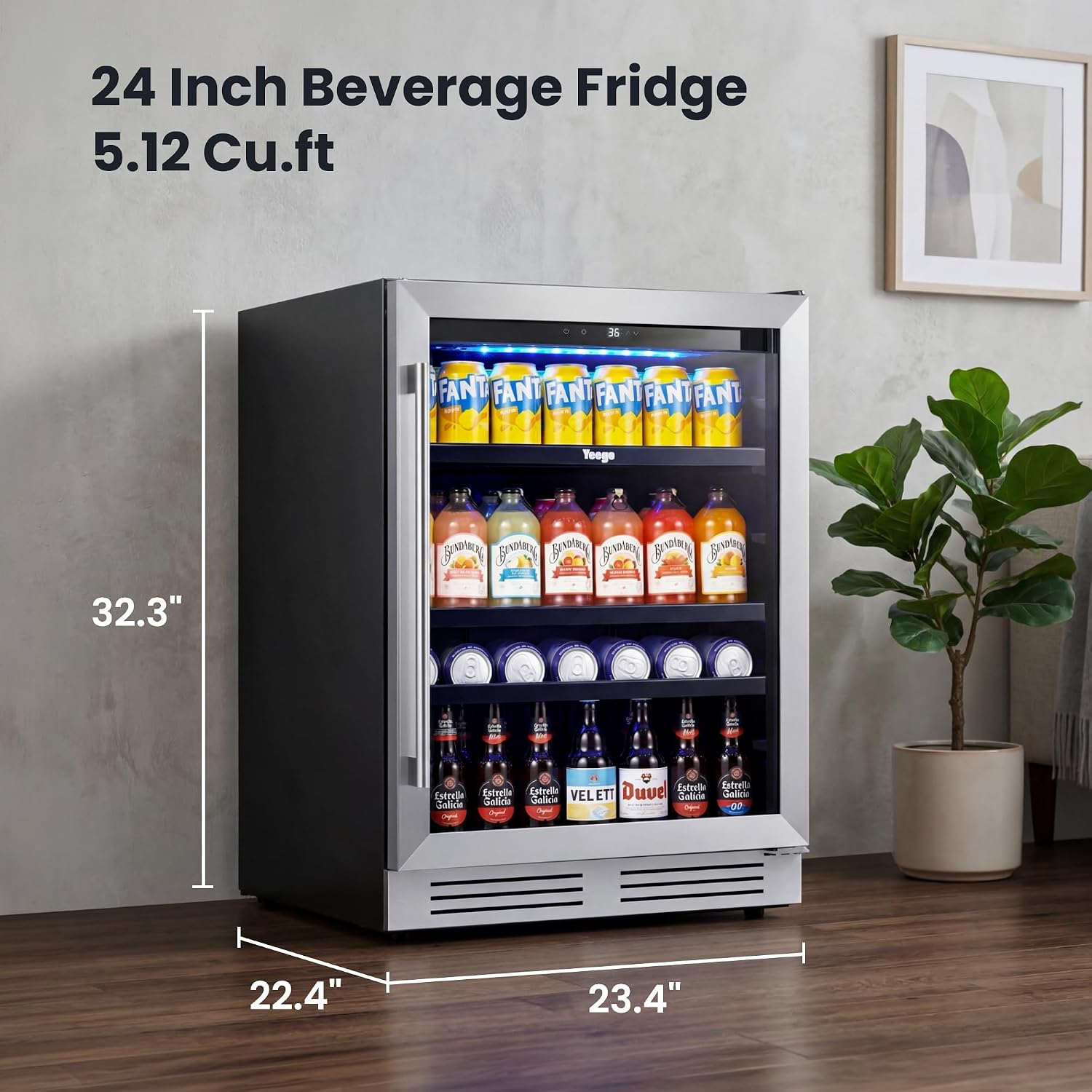 Refrigerador de Bebidas de 24  - Wine And Beer Undercounter Fridge avaliação e preço