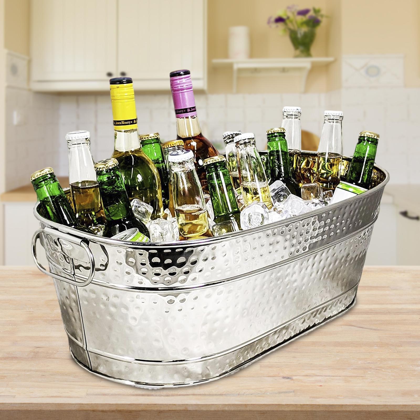 Balde De Gelo Galvanizado Leve - Wine Beer Champagne avaliação e preço